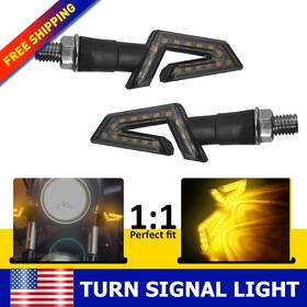 Xpd-xzd-29981 Auxito Motorcycle Led Brake Turn Signal Tail Lights For Harley Sportster 883 1200 Amber