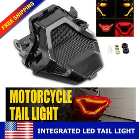 Xpd-xzd-78451 Auxito Led Integrated Tail Light Brake Turn Signals For Yamaha R3 Mt03 Mt25 Mt07 Fz07