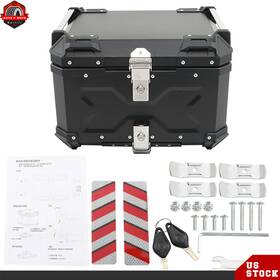 Ber462900 Berliii Black Motorcycle Luggage Waterproof Tail Box Top Case Scooter Trunk Storage 55l