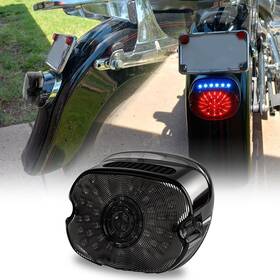 Besure 762891746442 Rear Lamp Smoked Lens Layback Led Tail Light Fit For Harley Sportster 883 And Dyna