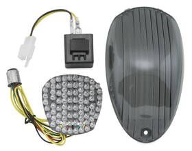 261735 Bikemaster Smoke Integrated Tail Light - Led Stop And Turn Lights
