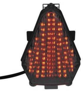 Tzy-238-int Bikemaster 261846 Integrated Tail Light Clear Lens 26-1846 Bkm261846