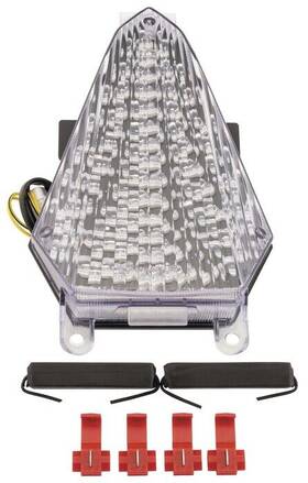 Tzy-238-int Bikemaster Integrated Led Taillight Clear Fits Yamaha Yzf-r6 2008-2015