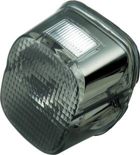 L03-17 Bikers Choice 482794 Big Twin And Xl Smoke Lens Laydown Taillight With License Light