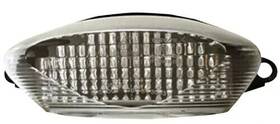 Ledh044 Biketek Open Box Clear Led Rear Tail Light Honda Vtr1000 Superhawk 97-05