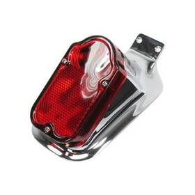 Bpd-11249 Billet Proof Designs Tombstone Vintage Tail Light With License Plate Tag Mount - 1947-1954 Harley