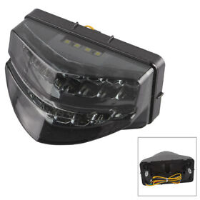 Black Led Tail Light Rear Turn Signals Taillamp Fit Honda Cbr600 F4i 2001-2003