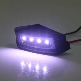 Bo-ttlt4303001g001 Bobmoto Led License Plate Lights Rear Clear White Light Black Case For All Motorcycle