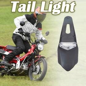 Mc-wda178-cr Brake Light Tail Lights Silver Plate Lamp Dirt Bike Rear Fit For Yamaha