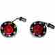 Btrc-ar-1156-s Custom Dynamics Chrome Bullet Ringz Amber Red Led Turn Signals Lens Smoke