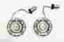 Btrc-rr-1156-s Custom Dynamics Open Box Chrome Bullet Ringz Rear Red Led Turn Signals W Smoke