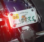 C-me25-rc Chrome Glow Signals Motorcycle Plate Mounted Red Led Turn Clear