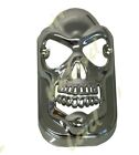 98-649 Chrome Skull Tombstone Taillight Grill Chopper Harley Knucklehead Panhead 47-54