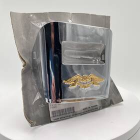 340276 Chrome Specialties Gold Eagle Taillight Visor Wings Harley Fits Most Read