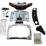 40073 Ciro Chrome Red Taillight And License Plate Mount 14-21 Street Glide