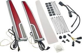 40085 Ciro Calade Led Taillights Chrome White/red #40085 Harley Davidson Ultra Glide