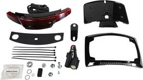 40256 Ciro Latitude Taillight And License With Lightstrike Lighting Black Red Lens