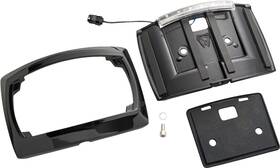 40520 Ciro Black Curved License Plate Frame With Led Light