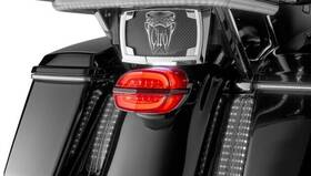 40900 Ciro Armor Taillight With License Plate Light Red #40900 Harley Davidson