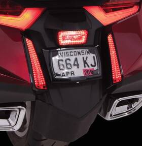 48033 Ciro Goldstrike Led Filler Panel Lights For Gold Wing Black Ft18-newer Models