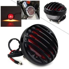 Comebestdealusa 211110891413 Tail Light Rear Lamp Bulb Round For Harley Cruiser Bobber Chopper Cafe Racer