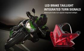 Comebuybest 550730430818 Integrated Led Turn Signal Light Tail Lamp For Kawasaki Z125 2016-2022 Black Us
