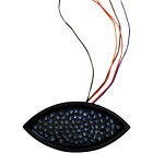 Custom Billet Black Signals Turn Cateye Tail Light Red Dynamics Led