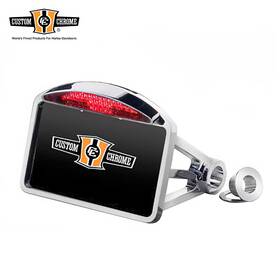 640902 Custom Chrome Billet Led Sidemount Taillight Frame Fit For Harley 5-spd Softail 1987-99