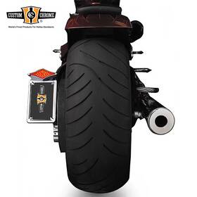 640904 Custom Chrome Led Side Mount Taillight Frame Fitfor Harley 5-spd Softail 87-99 Vertical
