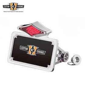 640905 Custom Chrome Led Side-mount Taillight Frame Fits For Harley 5-speed Softail 1987-1999