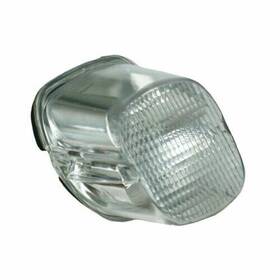 Cci627386 Custom Chrome Clear Laydown Taillight Lens Bottom Tag Window Harley Dyna Fxst 1999-e03