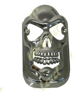 Custom Chrome Skull 1 Tombstone Taillight Cover Harley-flh Knucklehead Panhead 1947-54