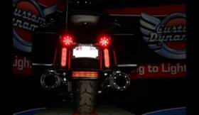 2040-1845 Custom Dynamics Led Black Flatz Lights Harley-davidson Touring And Flhx
