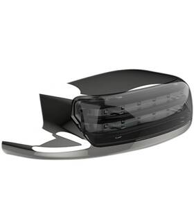 2040-2354 Custom Dynamics 09-19 Harley Touring Chrome Led Rear Fender Tip Smoke Lens B3