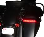 Custom Dynamics Black Sequential Led Saddlebag Lights Red Lens Harley