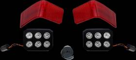 Cd-tp-13-r Custom Dynamics Led Tour-pak Run/brake Lights With Lenses Red