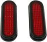 Custom Dynamics Flatz Black Clear Leds Red Lenses