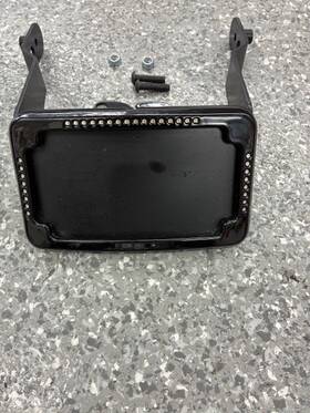 Cv4651b Cycle Visions Vision Curved License Plate Relocation With Leds