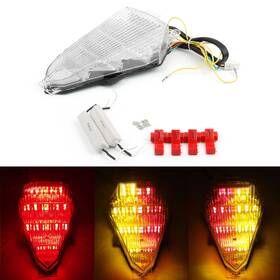 Tl-327-clear Darupsun Led Taillight Integrated Turn Signals For Yamaha Yzf R6 2008-2014 Clear