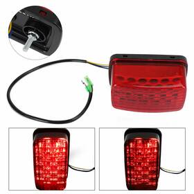 Tl-490-red Darupsun Led Tail Light For Yamaha Viking Bruin Wolverine 660 450 350 400 Red