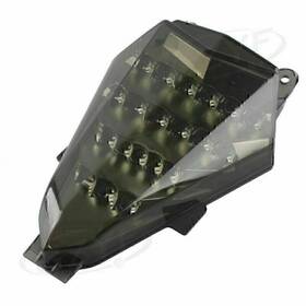 Dictorcoltd 550732195388 Led Brake Tail Light With Turn Signals For Yamaha Yzf R6 2006 2007 Black Lens