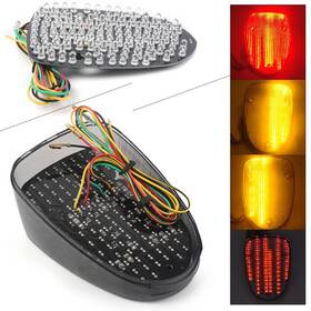 Dictorcoltd 550748621673 Smoke Led Tail Brake Light Signal Lamp For Yamaha V-star 1100 Xvs1100 2002-2009