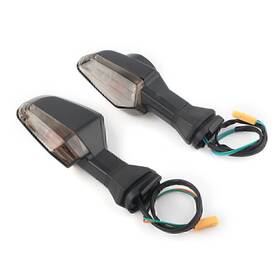 Dictorcoltd 550748645365 2x Smoke Rear Turn Signal Lights Indicators For Kawasaki Ninja 300 Amber Light