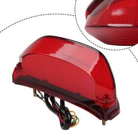 Dictorcoltd 550748663901 Red Led Tail Light Turn Signal Integrated For Honda Cbr600rr 2013-23