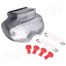 Dictorcoltd 550748667343 Motorcycle Led Clear Tail Brake Light Lamp For Suzuki Bandit 1200 600 2001-2005