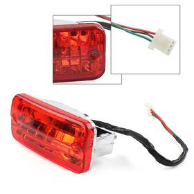 Dictorcoltd 890000508121 12v Red Rear Tail Light For 110cc 125cc 135cc Atv Quad 4 Wheel Taotao Kandi Sunl