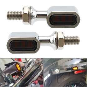 Dictorcoltd 890000730539 2 Pcs Universal Mini Led Rear Turn Signal Light Run Lamp For Harleytouring Dyna