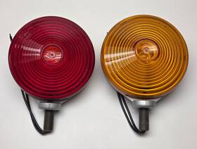 4-75601 Dietz 2 Nos Vintage Police Double Face Moto Guzzi Turn Signal Light S Usa