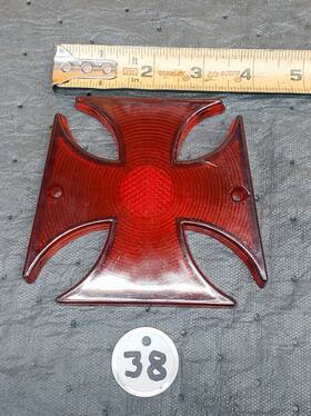 25-695 Dijer Nos Maltese Cross Taillight Replacement Lens #25-695