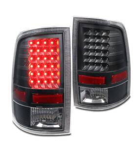 55277414ab Dodge Ram 1500 2500 3500 Led Tail Lights Clear Lense Pair 2009-2018